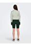 Seamless Knitted Fabric Gathering High-Waisted Casual & Sports Shorts - 3