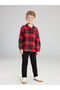 Esvab • Modern & Distinctive Checkered Embroidered Boys' Lumberjack Shirt - 3