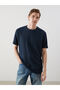 Esvab • Modern & Distinctive Zero Roba Collar Short Sleeve Men's Textured T-Shirt - 2