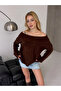 Women's Madonna Collar Knitwear Brown - 3