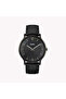 Men's Black Leather Watch, Black Dial | Tw2r50100