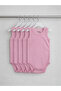 Baby 100% Cotton Combed Cotton Bodysuit Set of 5 Crew Neck Undershirt Body Badi - 2