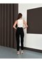 High-Waisted Women's Fabric Trousers – Straight-Leg Stylish and Classic Design - 2