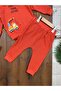 Printed Snap-On Shoulder Sweatshirt Long Bottom Top Seasonal Baby Boy Set - 5