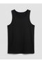 Black U-Neck Men's Undershirt 3-Piece Set - 3