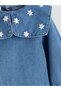 Blue Peter Pan collar Baby Girl Jean Dress