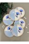 Blue Poppy 6 Pieces 15 cm Dessert Plate - 3
