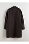 Brown Standard Fit Men's Cashmere Coat - 6