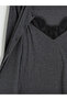 Anthracite Crew Neck Lace Detailed Women's Bodysuit - 6