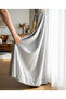 Light Gray Velvet Island Background Curtain – 1/2.5 Medium Pleated (V-40) - 3