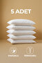 5-Pack Cotton Zippered Inner Pillow Cover White Color Inner Lining Pillow Inner Cover 50 X 70 cm Mattress
