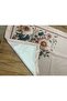 Digital Printed Coffee Flower Pattern Decorative Throw Pillow Cover - 2