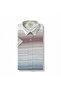 Slim Fit Cotton Striped Panel Pattern Short Sleeve Shirt (Slim Fit Model) - 2