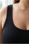 Set of 3 Large Size Padded Ribbed Ribbed Bustier Thick Straps Oversized Half Tank Top Bras - 7