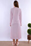Cotton Maternity Nightgown with Breastfeeding Feature Effortt - Pink - 8
