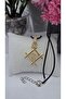 Modern Infinity Symbol Necklace - Gold Color with Zircon Stone - 45cm - 6