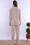 Comfortable Cut Long Robe Maternity Pajama Set Effortt - Beige - 8