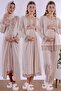 Pregnant and Postpartum Set with Hijab and Breastfeeding Features - 5 Piece Effortt - Beige