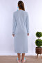 Comfortable Cut Cotton Dressing Gown Maternity Nightgown Set Effortt - Blue - 8