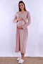 Cotton Comfortable Cut Maternity Set with Breastfeeding Feature Carpediem |   4 Pieces - Dried Rose - 6