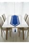 Infinity Model Velvet Fabric Tulle Detailed Tasseled Decorative Tablecloth Runner - 2