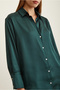 Women's V-Neck Loose Fit Premium Fabric Plain Basic Stylish Satin Shirt Nmr1200 - 5