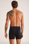 Men'S, Modal, Waist-Banded, Narrow Leg, Long Boxer Shorts (with Socks as a Gift) - 3