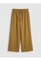 Lcw Studio Green Wide Leg Women's Trousers with Elastic Waist - 5