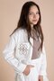 Ecru Embroidered Shirt and Badili Girl's 3-Piece Trouser Set 23562 - 3