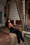 Black Marlo Lace Detailed Long Satin Evening Dress ATE-3450 - 2