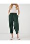 6591 Woven Baggy Trousers - Emerald Green - 2