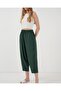 6591 Woven Baggy Trousers - Emerald Green - 4