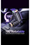 5in1 Car Charger with Retractable Cable, Aromatherapy Diffuser, Colorful LED Light, USB-C Compatible - 4