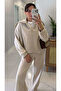 Stone Semi-Zipper Ribbed Suit - 51218 - 2