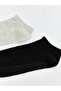 Nevavm Women's Plain Booties Socks 2-Pack - 2