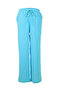 Women Bright Blue Drawstring Casual Lounge Wide Pants