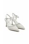 Evening Dress Shoes with Stone Embellishments and a Buckle on the Back