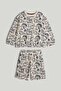Dinosaur Sweatshirt and Shorts Outfit