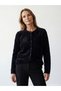 Ozmarka New Season Crew Neck Women's Knitwear Cardigan with Glitter Detail - 3