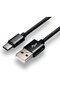 cable USB-C 1m - Black, braided, quick charge, 3A - CBB-1CB - 2