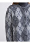 Esvab • Modern & Distinctive Zero Roba Collar Diamond Embroidered Women's Knitwear Cardigan - 3