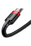 Cablu USB / micro USB 2A 3M negru-roșu - 6