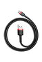 Cablu Micro USB Cafule 2.4A 1m Roșu+ Negru - 3