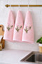 Set of 3 Hand/Face Towels 30X50 cm 100% Cotton Microcotton - 2
