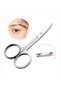 Stainless Steel Small Nail Tools Eyebrow Nose Hair Scissors Cut Manicure Facial Trimming Tweezer ...