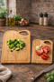Set of 2 Bamboo Cutting Boards 100% Natural Bamboo |   Large 32X22 cm Small 28X18 cm Cutting Board - 2