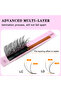 LD MIX8-14 0.07mm CoMango L+C/D وصلات رموش ثلاثية الأبعاد متعددة الطبقات بنمط الكاميليا، خفيفة ورقيقة وكثيفة. - 3
