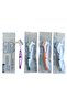 Blue Denture Toothbrush Cleaning Brush Double Sided Non-slip Handle Denture Brush Invisible Braces O - 5