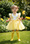 Girl's Lemon Patterned Tulle Dress and Lemon Socks Set