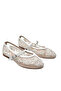 (Gedik Paşalı) Women's Tulle Ballerina Flats White